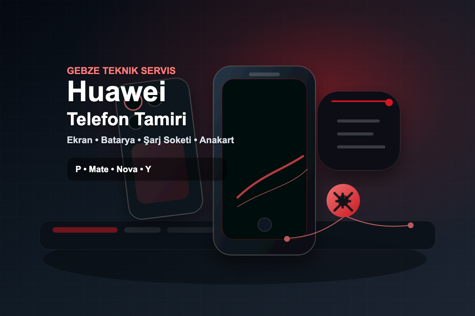 Gebze Huawei telefon tamiri teknik servis görseli