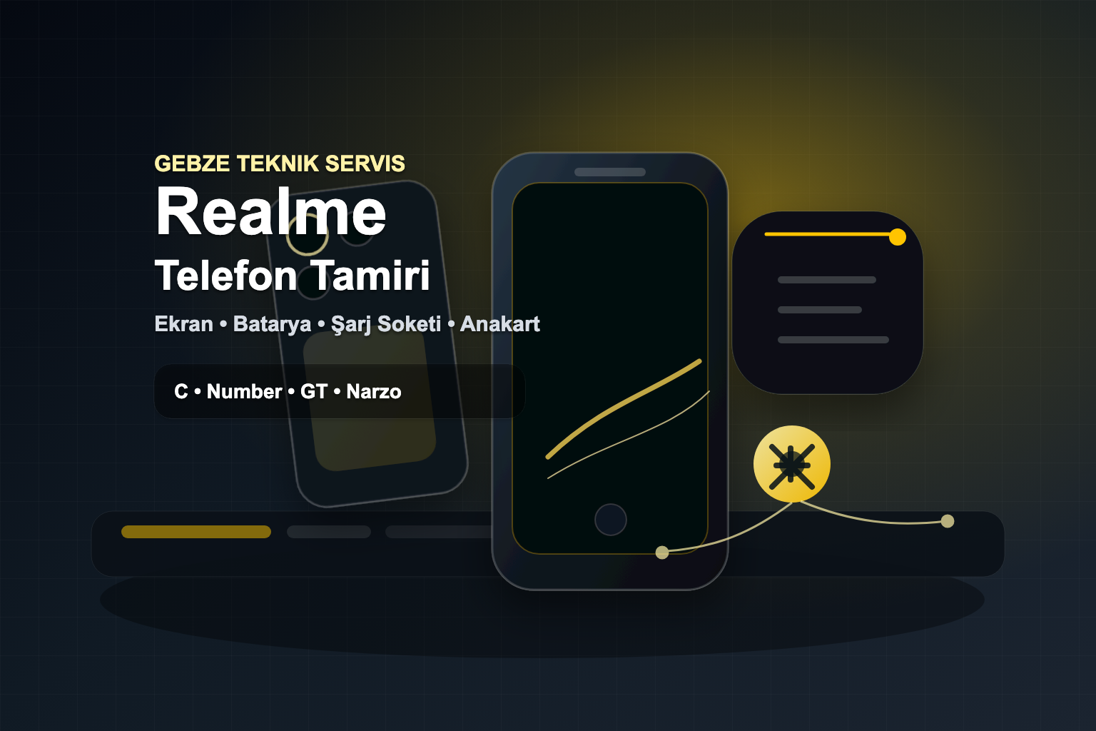 Gebze Realme telefon tamiri teknik servis görseli