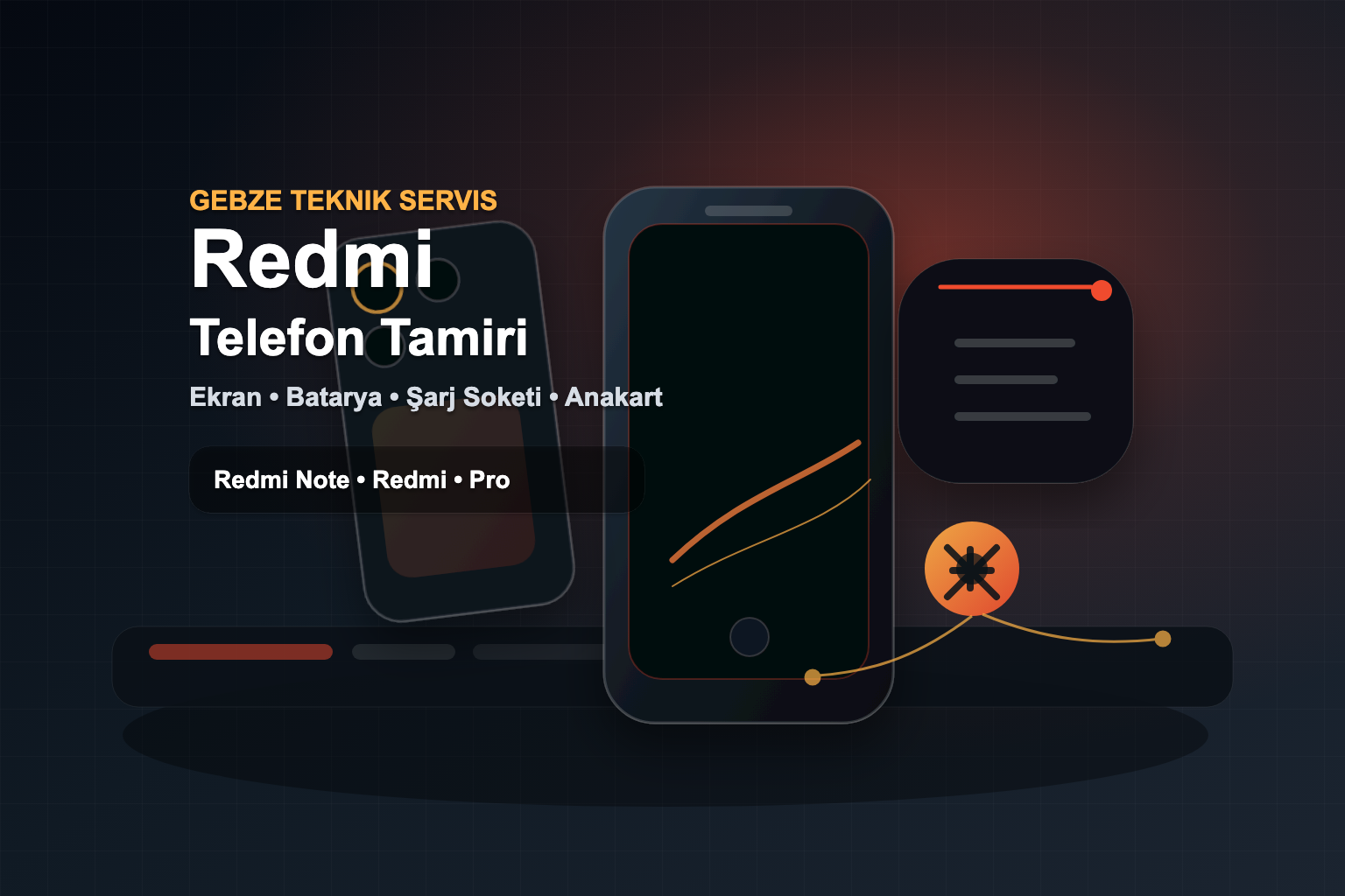 Gebze Redmi telefon tamiri teknik servis görseli