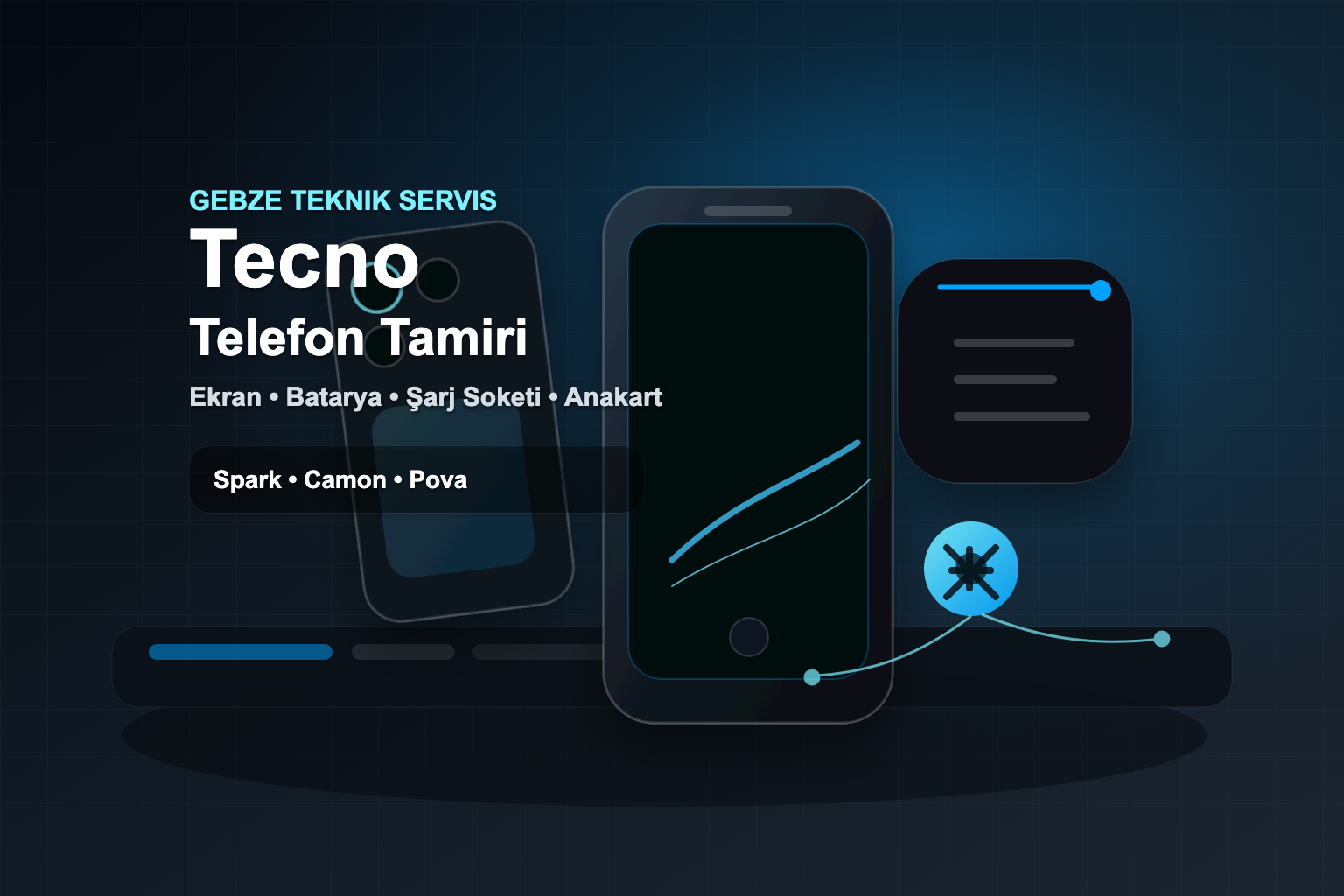 Gebze Tecno telefon tamiri teknik servis görseli